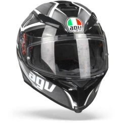 AGV K5 S Tempest Zwart Zilver Integraalhelm 14 AGV K5 S Tempest Zwart Zilver Integraalhelm -Rij Veilig Winkel Agvk5stempestblacksilvr.35