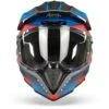 Airoh Commander Boost Rood Mat Blauw Adventure Helm