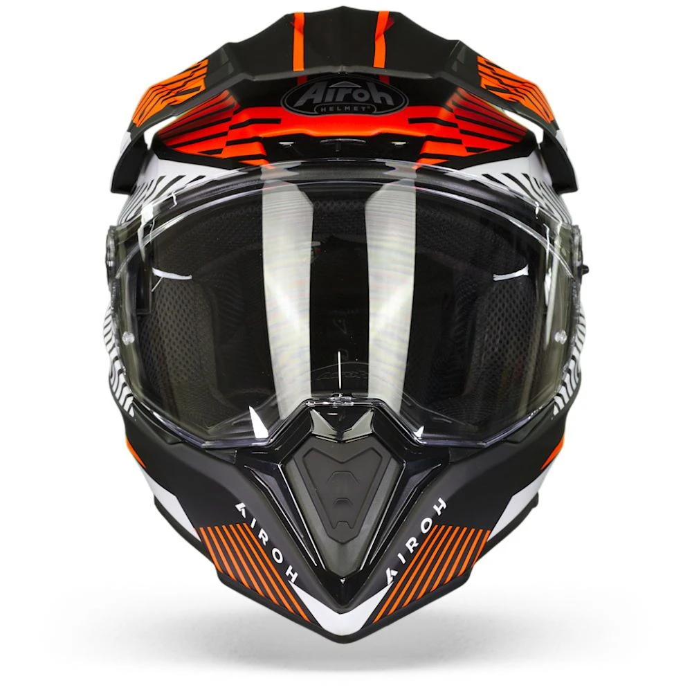 Airoh Commander Boost Mat Oranje Adventure Helm 4 Airoh Commander Boost Mat Oranje Adventure Helm - Afbeelding 2
