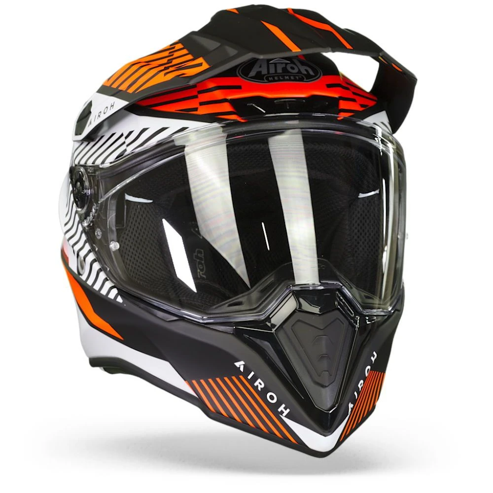 Airoh Commander Boost Mat Oranje Adventure Helm 5 Airoh Commander Boost Mat Oranje Adventure Helm - Afbeelding 3