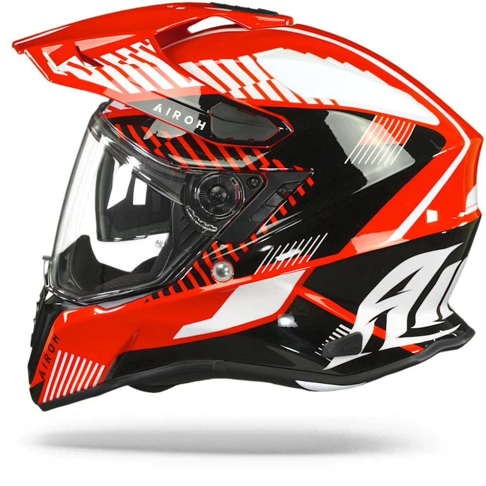 Airoh Commander Boost Rood Glanzend Adventure Helm 5 Airoh Commander Boost Rood Glanzend Adventure Helm - Afbeelding 3