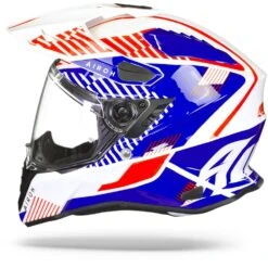 Airoh Commander Boost Wit Blauw Glanzend Adventure Helm -Rij Veilig Winkel Airoh commander boost white blue gloss.11