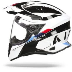 Airoh Commander Skill Wit Glanzend Adventure Helm -Rij Veilig Winkel Airoh commander skill white gloss.11