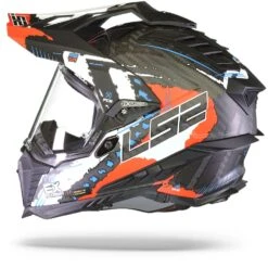 LS2 MX701 C Explorer Extend Mat Rood Adventure Helm