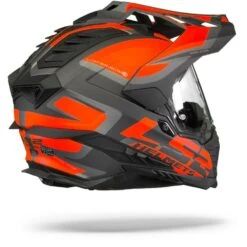 LS2 MX701 Explorer Alter Mat Zwart Fluo Oranje Adventure Helm -Rij Veilig Winkel Ls2 mx701 explorer alter matt black fluo orange.25