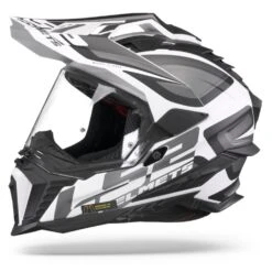 LS2 MX701 Explorer Alter Mat Zwart Wit Adventure Helm -Rij Veilig Winkel Ls2 mx701 explorer alter matt black white.08