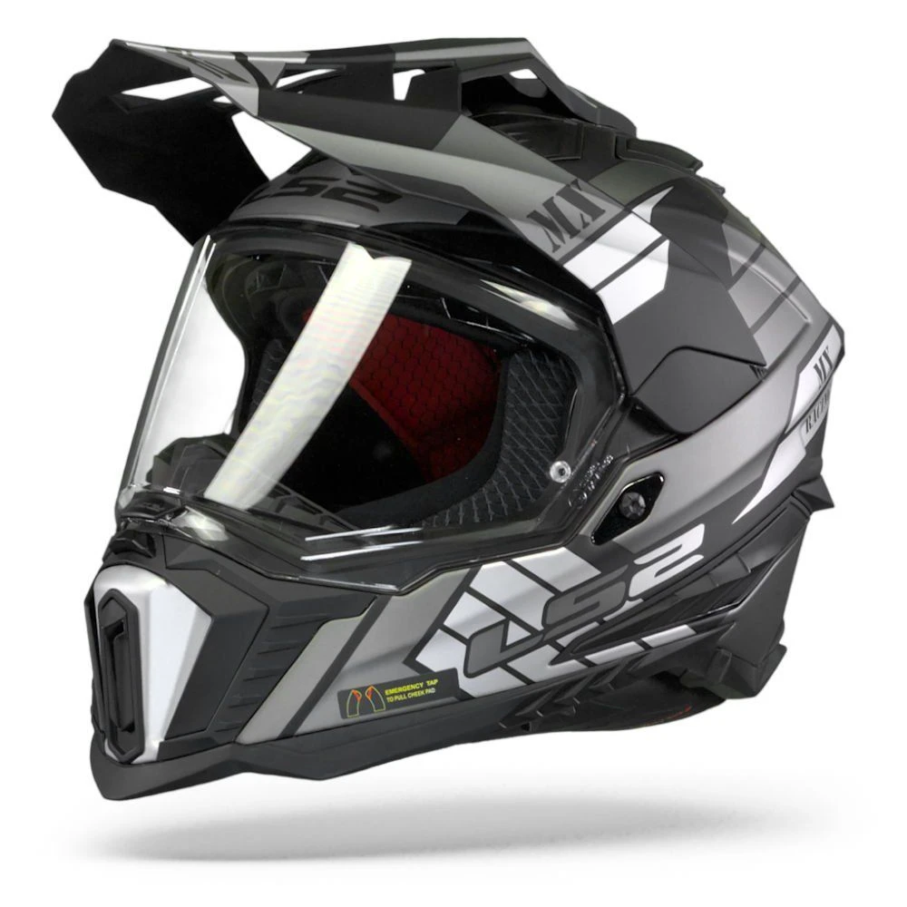 LS2 MX701 Explorer Atlantis Mat Titanium Adventure Helm 5 LS2 MX701 Explorer Atlantis Mat Titanium Adventure Helm - Afbeelding 3
