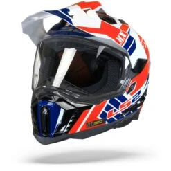 LS2 MX701 Explorer Atlantis Glans Wit Rood Blauw Adventure Helm 13 LS2 MX701 Explorer Atlantis Glans Wit Rood Blauw Adventure Helm -Rij Veilig Winkel Ls2 mx701 explorer atlantis white blue red.04
