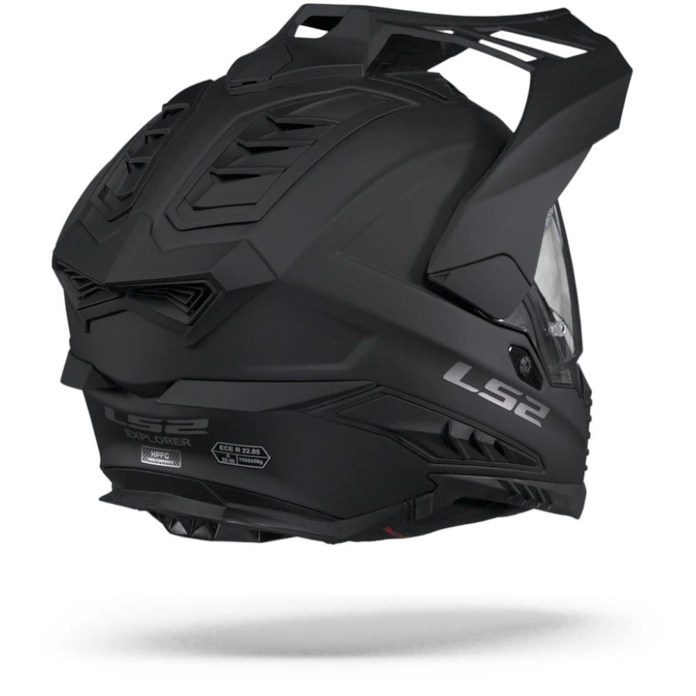 LS2 MX701 Explorer Solid Mat Zwart Adventure Helm 6 LS2 MX701 Explorer Solid Mat Zwart Adventure Helm - Afbeelding 4