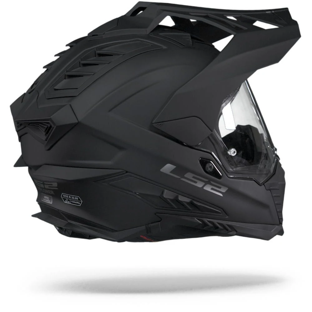 LS2 MX701 Explorer Solid Mat Zwart Adventure Helm 3 LS2 MX701 Explorer Solid Mat Zwart Adventure Helm