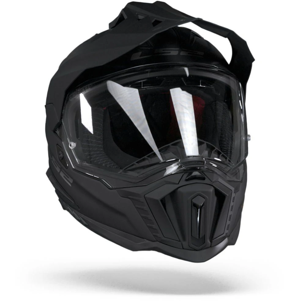 LS2 MX701 Explorer Solid Mat Zwart Adventure Helm 4 LS2 MX701 Explorer Solid Mat Zwart Adventure Helm - Afbeelding 2