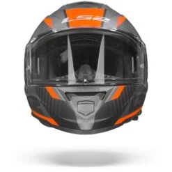 LS2 FF800 Storm Racer Mat Titanium Fluo Oranje Integraalhelm -Rij Veilig Winkel Ls2ff800stormracermatttitaniumfluoorange.01