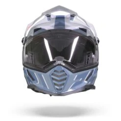 LS2 MX436 Pioneer Evo Evolve Wit Kobalt Adventure Helm