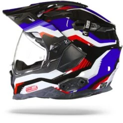 Nexx X.Wed2 Columbus Blauw Rood Zwart Adventure Helm