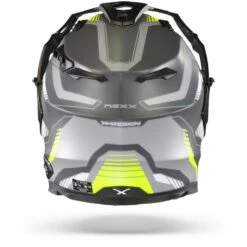 Nexx X.WED2 Columbus Grijs Neon Mat Adventure Helm -Rij Veilig Winkel Nexx x wed 2 columbus grey neon mt.19