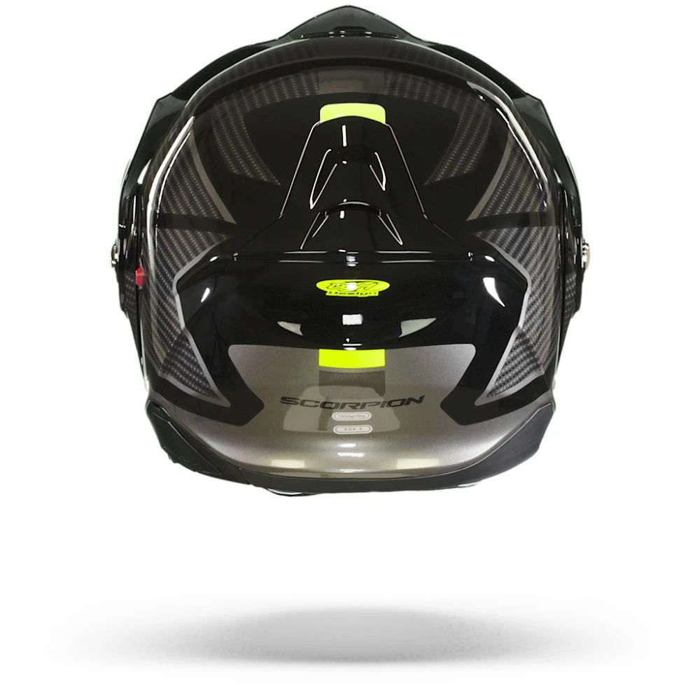 Scorpion ADX-2 Camino Zwart-Silver-Neon Geel Adventure Helm 6 Scorpion ADX-2 Camino Zwart-Silver-Neon Geel Adventure Helm - Afbeelding 4