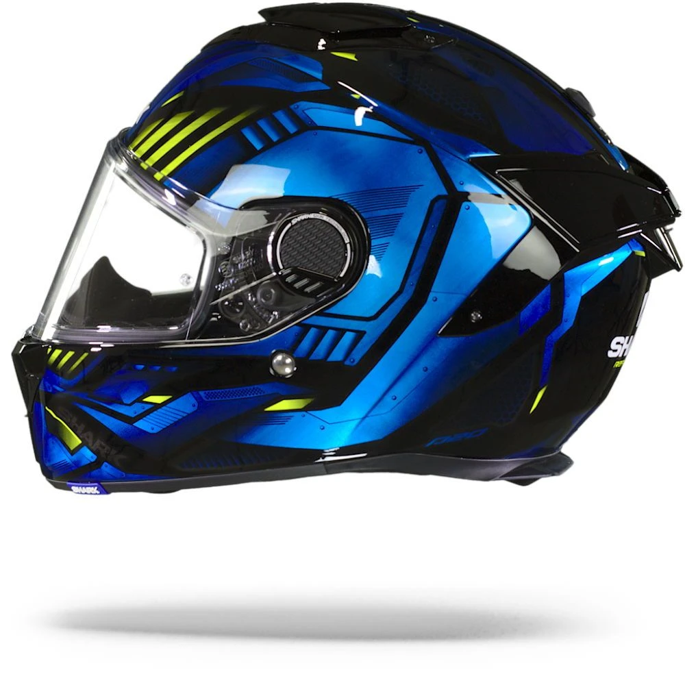 Shark Spartan GT Bcl. Micr. Replikan Zwart Chrom Blauw KUB Integraalhelm 3 Shark Spartan GT Bcl. Micr. Replikan Zwart Chrom Blauw KUB Integraalhelm