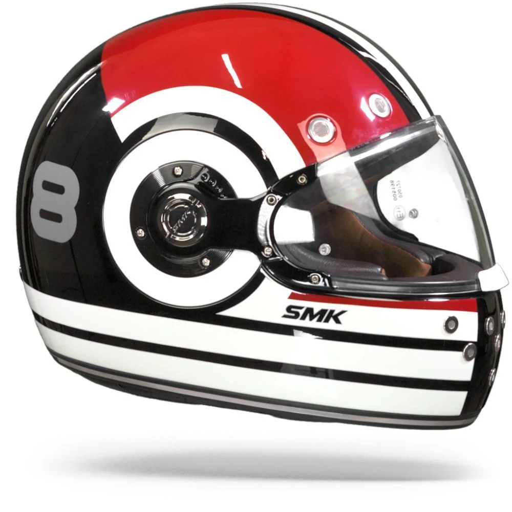 SMK Retro Ranko Beige Rood Integraalhelm 6 SMK Retro Ranko Beige Rood Integraalhelm - Afbeelding 4