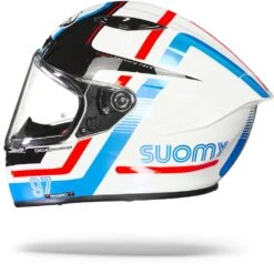 Suomy Track 1 Ninety Seven Wit Blauw Integraalhelm -Rij Veilig Winkel Suomy track 1 ninety seven white blue.11