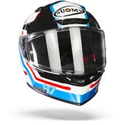 Suomy Track 1 Ninety Seven Wit Blauw Integraalhelm -Rij Veilig Winkel Suomy track 1 ninety seven white blue.35