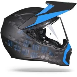 AGV AX9 Antartica Mat Zwart Blauw Adventure Helm -Rij Veilig Winkel agv ax9 antartica matt black cyan.29 1