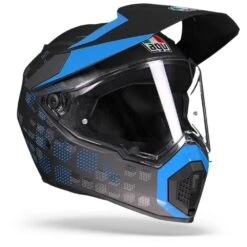 AGV AX9 Antartica Mat Zwart Blauw Adventure Helm -Rij Veilig Winkel agv ax9 antartica matt black cyan.33 1