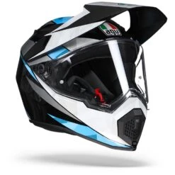 AGV AX9 North Zwart Wit Blauw Adventure Helm -Rij Veilig Winkel agv ax9 north cyan re.33 1