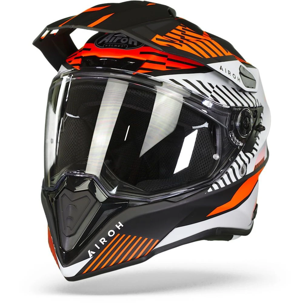 Airoh Commander Boost Mat Oranje Adventure Helm 3 Airoh Commander Boost Mat Oranje Adventure Helm