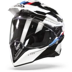 Airoh Commander Skill Wit Glanzend Adventure Helm -Rij Veilig Winkel airoh commander skill white gloss frontpage