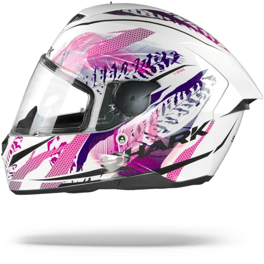 Shark D-Skwal 2 Shigan Wit Zwart Violet WKV Integraalhelm 4 Shark D-Skwal 2 Shigan Wit Zwart Violet WKV Integraalhelm - Afbeelding 2