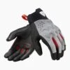 REV'IT! Kinetic Lichtgrijs Zwart -Rij Veilig Winkel gloves kinetic light grey black front