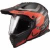 LS2 MX436 Pioneer Evo Adventurer M.Zwart Oranje Adventure Helm -Rij Veilig Winkel ls2 mx436 pioneer evo adventurer m black orange