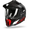 LS2 MX701 C Explorer Frontier Glans Titanium Rood Adventure Helm