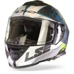 LS2 FF800 Storm Sprinter M.Zwart Zilver Cobalt Integraalhelm -Rij Veilig Winkel ls2 ff800 storm sprinter matt black silver cobalt frontpage