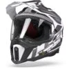 LS2 MX701 Explorer Alter Mat Zwart Wit Adventure Helm -Rij Veilig Winkel ls2 mx701 explorer alter matt black white frontpage