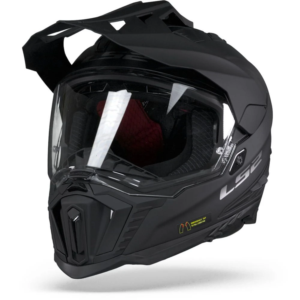LS2 MX701 Explorer Solid Mat Zwart Adventure Helm 8 LS2 MX701 Explorer Solid Mat Zwart Adventure Helm - Afbeelding 6