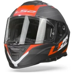 LS2 FF800 Storm Nerve Mat Zwart Rood Integraalhelm