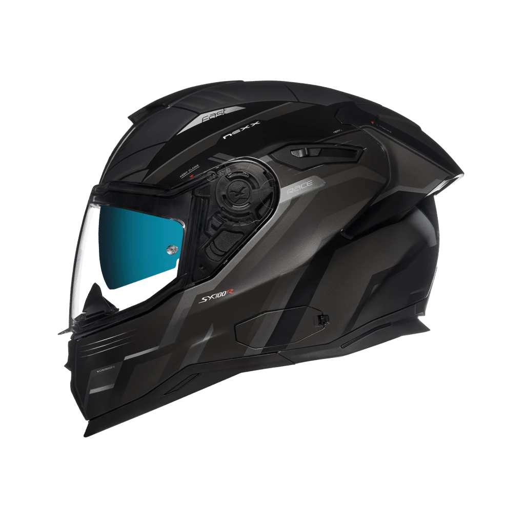 Nexx Sx.100R Gridline Zwart Grijs Matt Integraalhelm 3 Nexx Sx.100R Gridline Zwart Grijs Matt Integraalhelm
