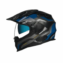 Nexx X.Wed2 Columbus Blauw Zwart Matt Adventure Helm