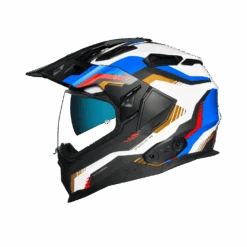 Nexx X.Wed2 Columbus Blauw Goud Adventure Helm