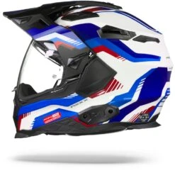Nexx X.WED2 Columbus Blauw Rood Adventure Helm -Rij Veilig Winkel nexx x wed2 columbus blue red.11 1