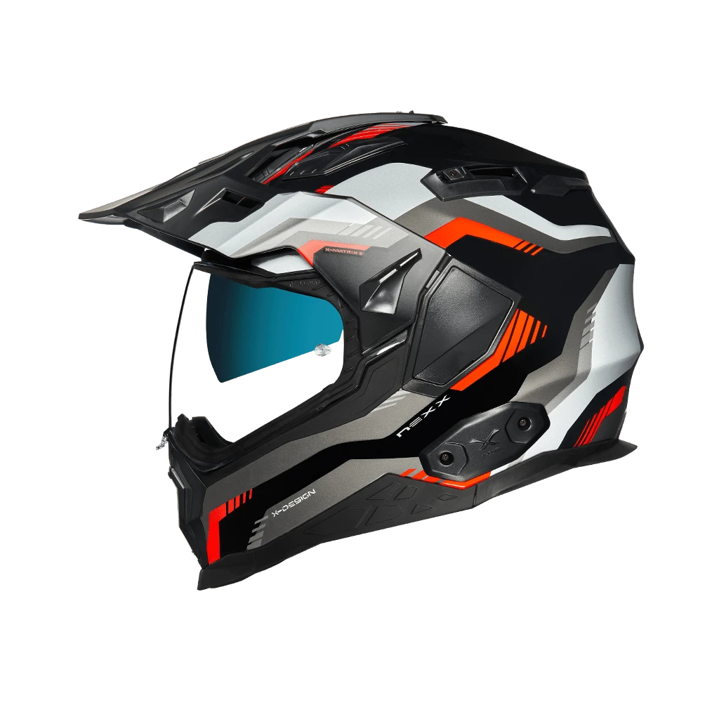 Nexx X.Wed2 Columbus Rood Grijs Adventure Helm 4 Nexx X.Wed2 Columbus Rood Grijs Adventure Helm - Afbeelding 2