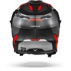 Nexx X.WED2 Vaal Grijs Rood Mat Adventure Helm