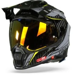Nexx X.WRL Atika Grijs Neon Adventure Helm -Rij Veilig Winkel nexx x.wrl atika grey neon frontpage