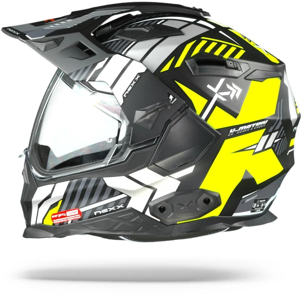 Nexx X.WED2 Wild Country Zwart Neon Geel Mat Adventure Helm 6 Nexx X.WED2 Wild Country Zwart Neon Geel Mat Adventure Helm - Afbeelding 4