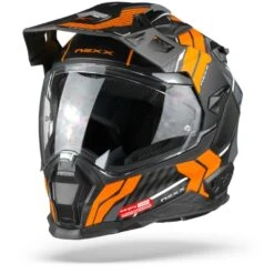 Nexx X.WED2 Wild Country Zwart Oranje Mat Adventure Helm -Rij Veilig Winkel nexx x.wed2 wild country black orange matt.04 1