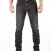 ROKKER Rokkertech Tapered Slim Zwart -Rij Veilig Winkel rokker rokkertech tapered slim black motorcycle jeans