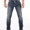 ROKKER Rokkertech Tapered Slim Blauw 1 ROKKER Rokkertech Tapered Slim Blauw -Rij Veilig Winkel rokker rokkertech tapered slim blue motorcycle jeans