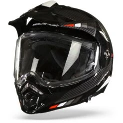 Scorpion ADX-2 Camino Zwart-Silver-Rood Adventure Helm -Rij Veilig Winkel scorpion adx 2 camino black silver red frontpage