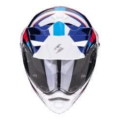 Scorpion ADX-2 Camino Pearl Wit-Blauw-Rood Adventure Helm